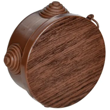 Коробка распределительная КМ 65х40мм для наружного монтажа IP54 4 вв. дуб