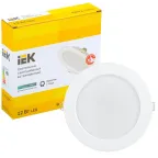 Светильник светодиодный встраиваемый ДВО 1613 белый круг 12Вт 4000К IP20