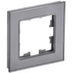 BRITE Рамка 1 пост РУ-1-2-БрСе стекло серый