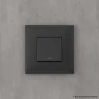 Avanti Выключатель одноклавишный в стену Черный матовый