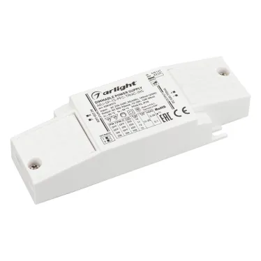 Блок питания ARJ-SP-15-PFC-TRIAC-INS (14W, 12-20V, 0.5-0.7A) (IP20 Пластик, 5 лет)
