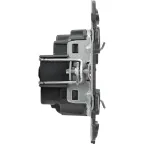 Valena IN MATIC Розетка силовая 2К+З 16А 250В со шторками безвинтовые зажимы