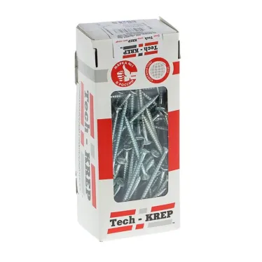 Шуруп универсальный 4,5х60 потайная головка, остроконечный, оцинкованный (150шт) - коробка