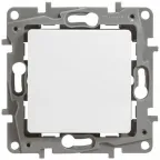 ETIKA Кнопка НО/НЗ белая 6АХ безвинтовые зажимы