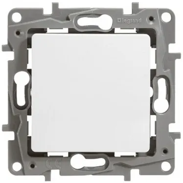 ETIKA Кнопка НО/НЗ белая 6АХ безвинтовые зажимы