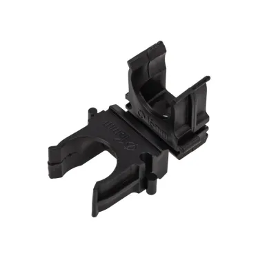 Крепеж-клипса для трубы 16 мм черная (10 шт./уп.), REXANT