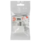 Розетка кабельная б/з 6A с кольцом непрямой ввод белая (10/200/7200) R1