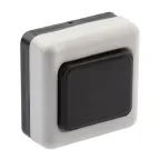 Кнопка дверного звонка D2 проводного, черная