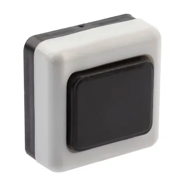 Кнопка дверного звонка D2 проводного, черная