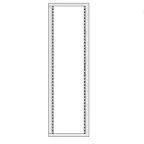 Рама CQE задняя 37U для 19 оборудования в шкафы 1800х600мм