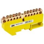 Шина PE земля на DIN-изоляторах ШНИ-6х9-12-Д-Ж