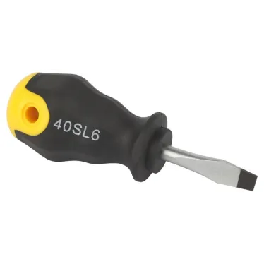 Отвертка SL 6х40 мм шлицевая двухкомпонентная рукоятка