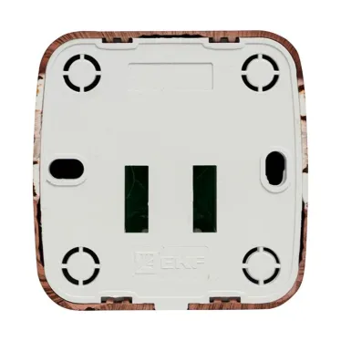 Розетка RJ-45 1-местная ОП Минск 1А 120В темное дерево