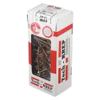 Шуруп универсальный 4х40 потайная головка, остроконечный, желтопассивированный (200шт) - коробка