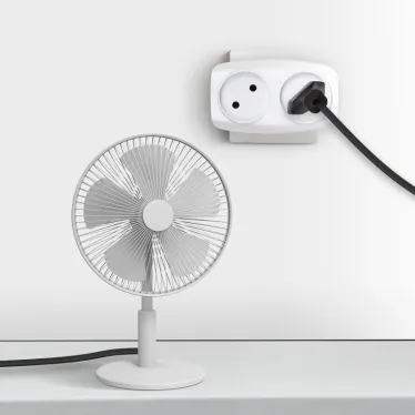 Тройник 2гн, без заземл. (белый) (10/60/1500) SP-2-W