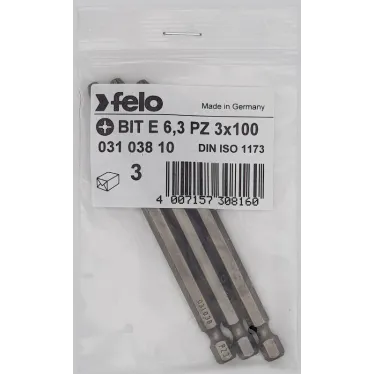 Бита крестовая серия Industrial PZ 3X100, 3 шт