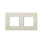 Рамка из натурального стекла, ''Avanti'', светло-зеленая, 4 модуля