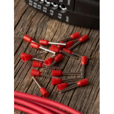 Наконечник штыревой втулочный изолированный НШвИ 1.0-12 (50шт)