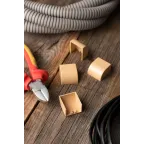 Заглушка (25х16) (4 шт) Plast под светлое дерево