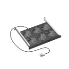 19дюйм Вентиляторный модуль, 6 вентиляторов с термостатом RAL 9005