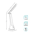 Светильник настольный GTL203 6W 380lm 4000K 170-265V черный диммируемый LED 1/20 | GT2032 | Gauss