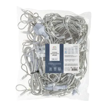 Гирлянда Айсикл (Бахрома) светодиодная 4,0х0,6 м, с эффектом мерцания, белый провод каучук, 230 В, диоды синие | 255-353 | NEON-NIGHT