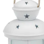 Декоративный фонарь 12х12х20,6 см, белый корпус, теплый белый цвет свечения с эффектом пламени свечи | 513-067 | NEON-NIGHT