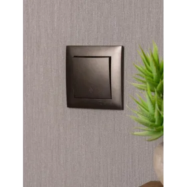 Валенсия лицевая панель выключателя проходного 1-кл. 10А графит