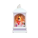 Фонарь новогодний светодиодный "Снеговик" серия Holiday, 0,1W, тёплый свет, белый, батарейки в комплекте, 1/100 | HL030 | Gauss