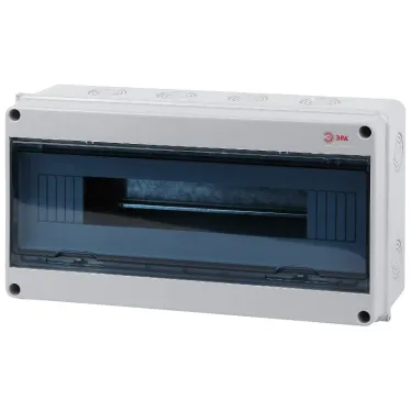 Щит ЩРН-П 18 модулей навесной КМПн-18 IP65 серый SIMPLE