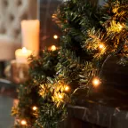 Гирлянда "Твинкл Лайт" 6 м, темно-зеленый ПВХ, 40 LED, цвет ТЕПЛЫЙ БЕЛЫЙ | 303-026 | NEON-NIGHT