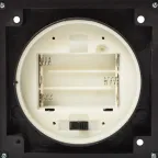 Декоративный фонарь со свечкой, черный корпус, размер 10,5х10,5х24 см, цвет ТЕПЛЫЙ БЕЛЫЙ | 513-051 | NEON-NIGHT