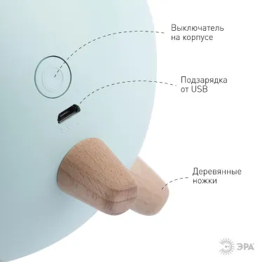 Детский ночник - светильник светодиодный NLED-468-1W-GR хомяк зеленый