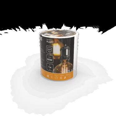 Светильник подвесной под лампу 1хE27 AC 220В Черный IP20 1000х48х80мм Алюминий Decor Gauss