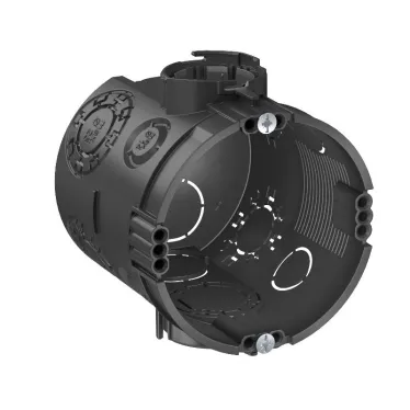 Коробка установочная для бетонных стен 60xН66, глубокая, пластиковые вводы, с винтами