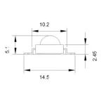 Мощный светодиод ARPL-1W3W-EPL42 Red IR660 | 019591 | Arlight