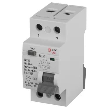 Устройство защитного отключения PRO VD2EM25A30 ВД1-63 2P 25А 30мА тип А электромеханическое