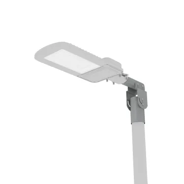 Кронштейн для уличных светильников 200*205*100мм на трубу до D58мм/консоль D48мм серый 1/2 | 903265106 | Gauss