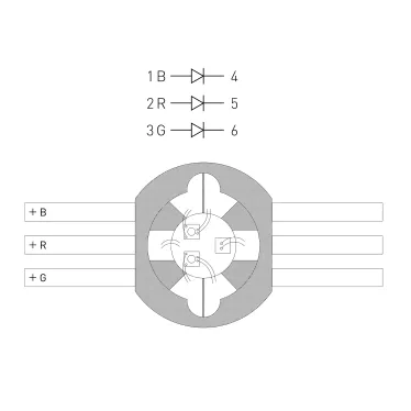 Мощный светодиод ARPL-9W-EPL45-RGB (700mA) | 022611 | Arlight