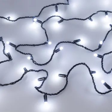 Светодиодная гирлянда ARD-STRING-CLASSIC-10000-BLACK-100LED-MILK-STD White (230V, 7W) (Ardecoled, IP65) | 031206 | Arlight
