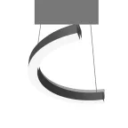 Светодиодный светильник Enso C 570х285х40 мм 12 Вт 3000 К подвесной RAL9005 черный матовый с рассеивателем опал | V1-R0-9C523-30000-2001230 | VARTON