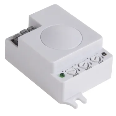 Датчик движения потолочный микроволновый ДДПМ 02, 180 (гориз)/360 (верт), 1200 Вт, 10-2000 Лк, 3-10 м, 10-900 сек. 5,8 ГГц | 11-9217 | REXANT