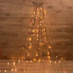 Елочная гирлянда с кольцом, 7 нитей по 1,8 метра, цвет диодов теплый белый, не соединяется | 235-086 | NEON-NIGHT