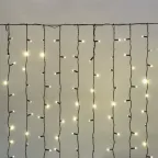 Гирлянда "Светодиодный Дождь" 2х1,5м, постоянное свечение, черный провод, 230 В, диоды ТЕПЛЫЙ БЕЛЫЙ, 360 LED | 235-126 | NEON-NIGHT