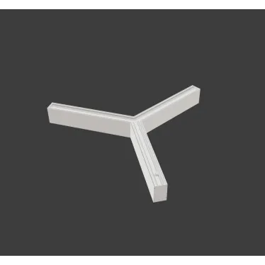 Светодиодный светильник X-line Y-образный 45 Вт 4000 К 790x912x100 мм белый муар и торцевыми крышками (4 шт.) | V1-R0-1Y823-02OP0-4004540 | VARTON