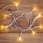 Гирлянда светодиодная универсальная 10 LED, 1,2 метра, прозрачный ПВХ, теплое белое свечение, батарейки 2хАА | 303-073 | NEON-NIGHT