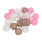 Тайские фонарики «Вельвет» 3,5 м, прозрачный ПВХ, 20 LED, теплый белый, питание 2 х АА (батарейки не в комплекте) | 303-087 | NEON-NIGHT