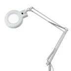 Лупа на струбцине , круглая, 5D, с подсветкой, белая | 31-0011 | REXANT