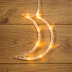 Фигура светодиодная "Месяц" на присоске с подвесом, цвет ТЕПЛЫЙ БЕЛЫЙ | 501-014 | NEON-NIGHT