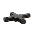 Коннектор для однофазного шинопровода X-образный черный | 612-013 | Rexant